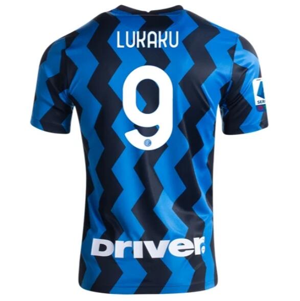 Inter Milan Home Kit Soccer Jersey ROMELU LUKAKU #9 2020/21